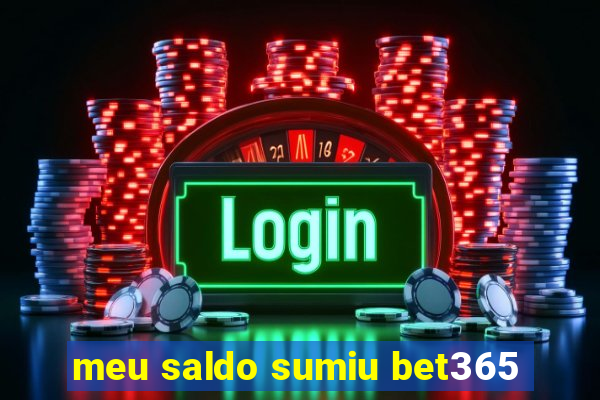 meu saldo sumiu bet365